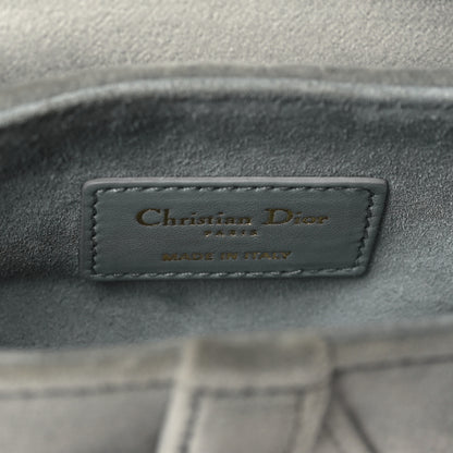 Christian Dior Velvet Crystal Mini Saddle Bag Grey 6 of 10