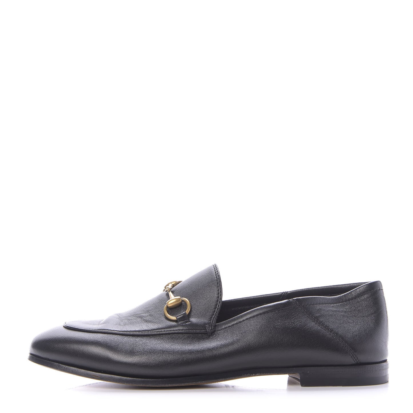 Lambskin Womens Brixton Horsebit Loafers 37 Black