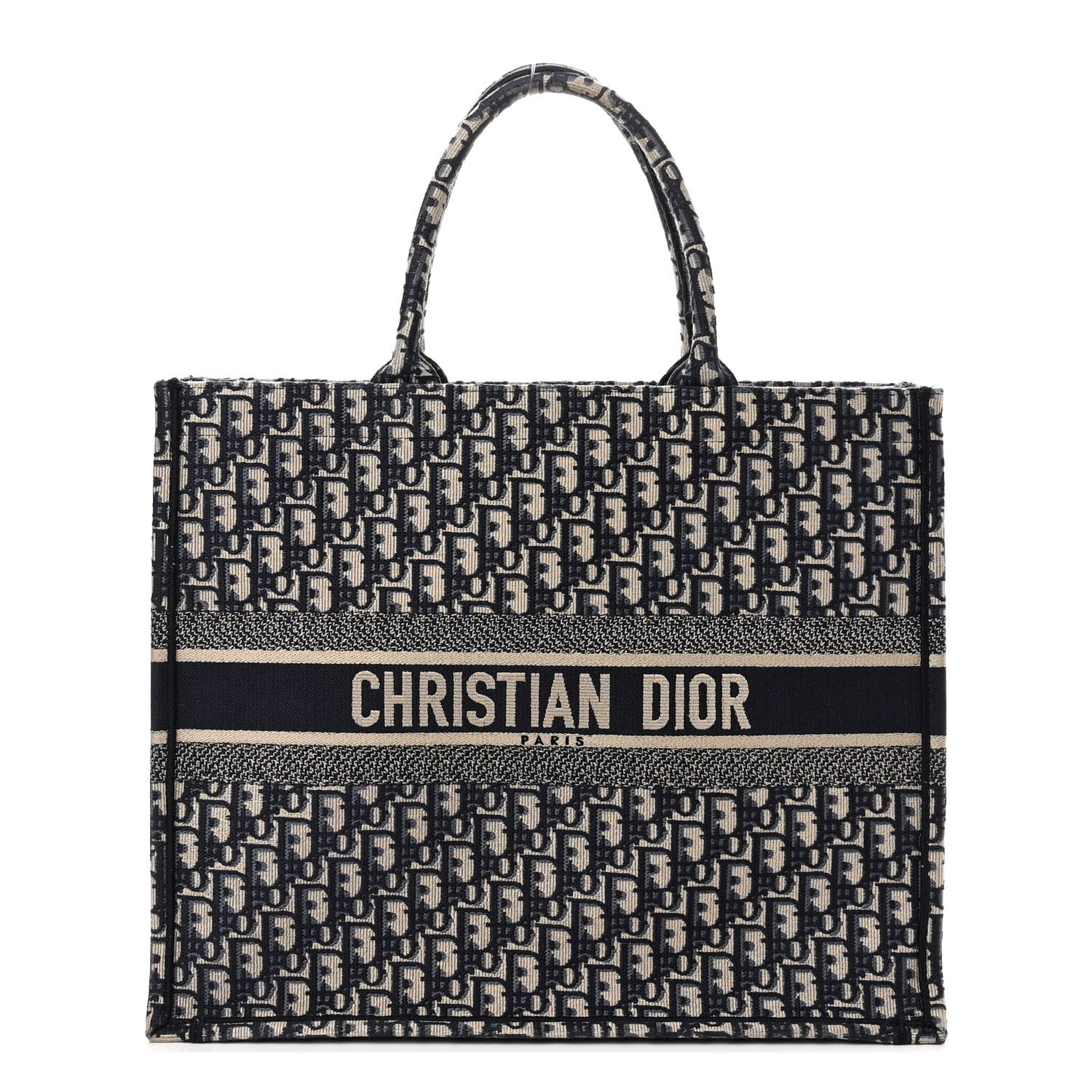 Christian Dior Oblique Book Tote Blue Multicolor 1 of 10