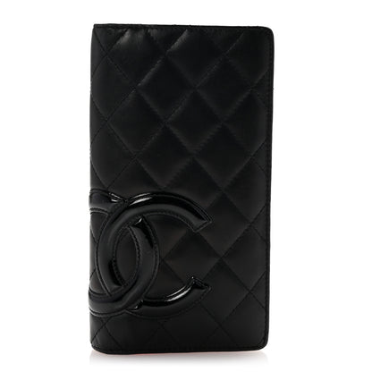 Chanel Calfskin Quilted Cambon Yen Wallet Black 1 of 9
