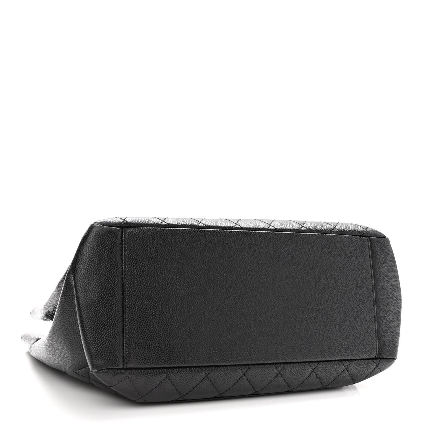 Caviar Quilted Grand Shopping Tote GST Black