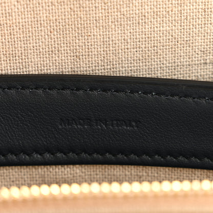 Celine Canvas Calfskin Teen Soft 16 Shoulder Bag Vanilla Navy 7 of 14