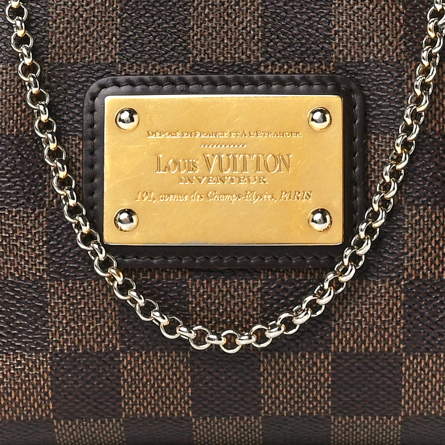Louis Vuitton Damier Ebene Eva Clutch 6 of 9