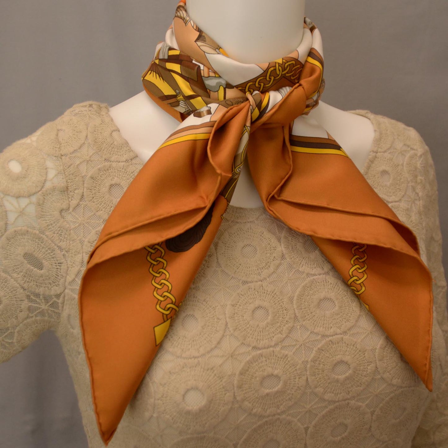 Silk Chocs en Plumes Scarf 90