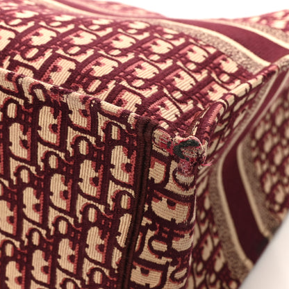 Christian Dior Oblique Large Book Tote Burgundy Multicolor 12 of 13