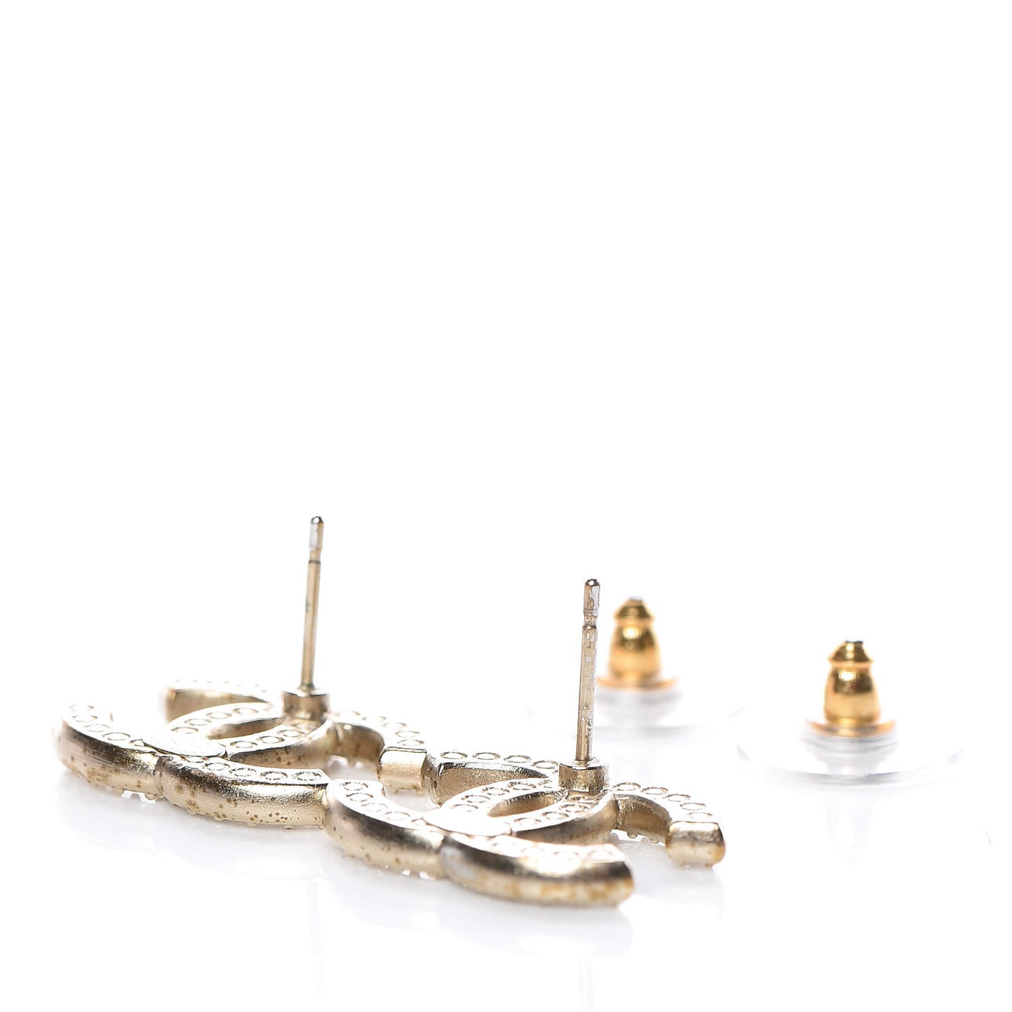 Crystal CC Earrings Gold
