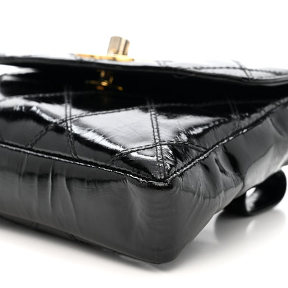 Chanel Patent Flap Waist Belt Bag Black 10 of 22