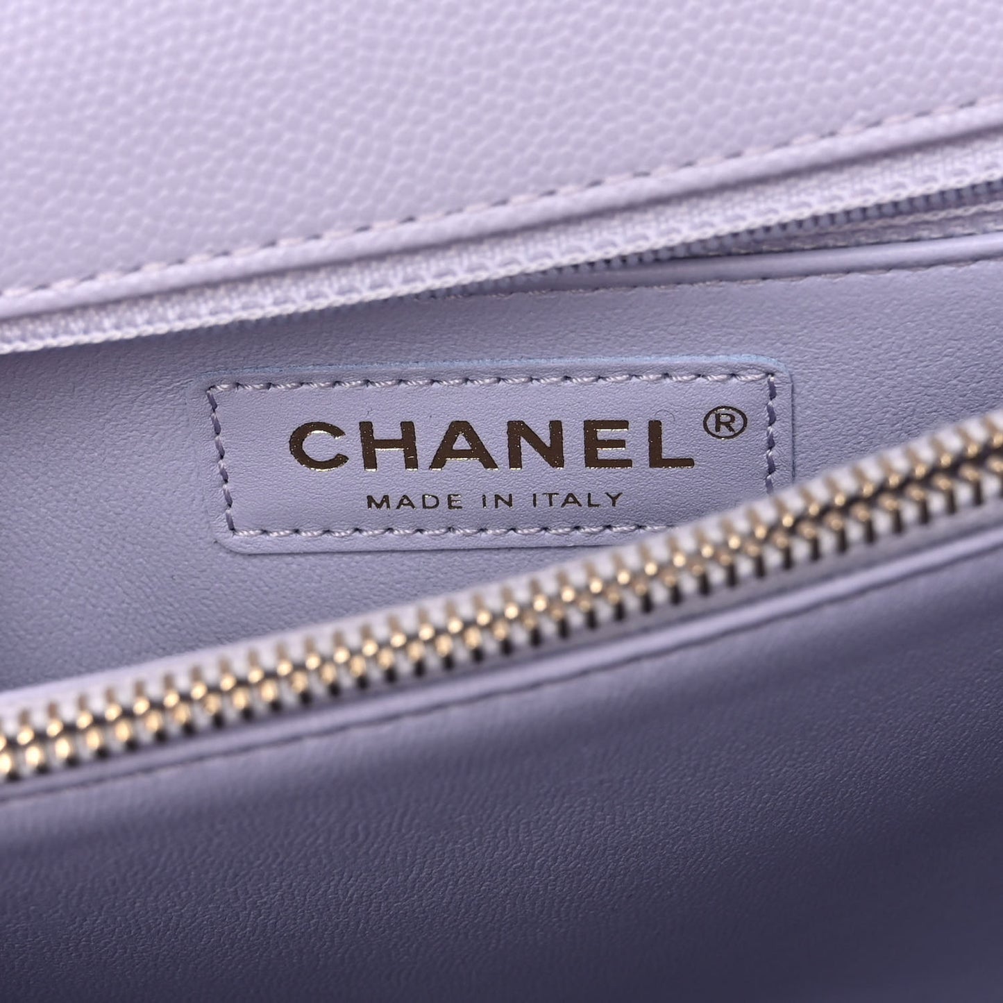 Caviar Quilted Small Coco Handle Flap Light Purple