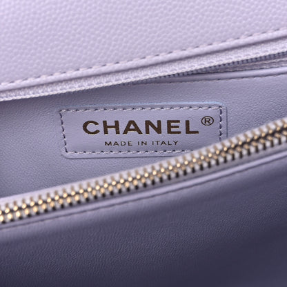 Chanel Caviar Quilted Small Coco Handle Flap Light Purple 6 of 11