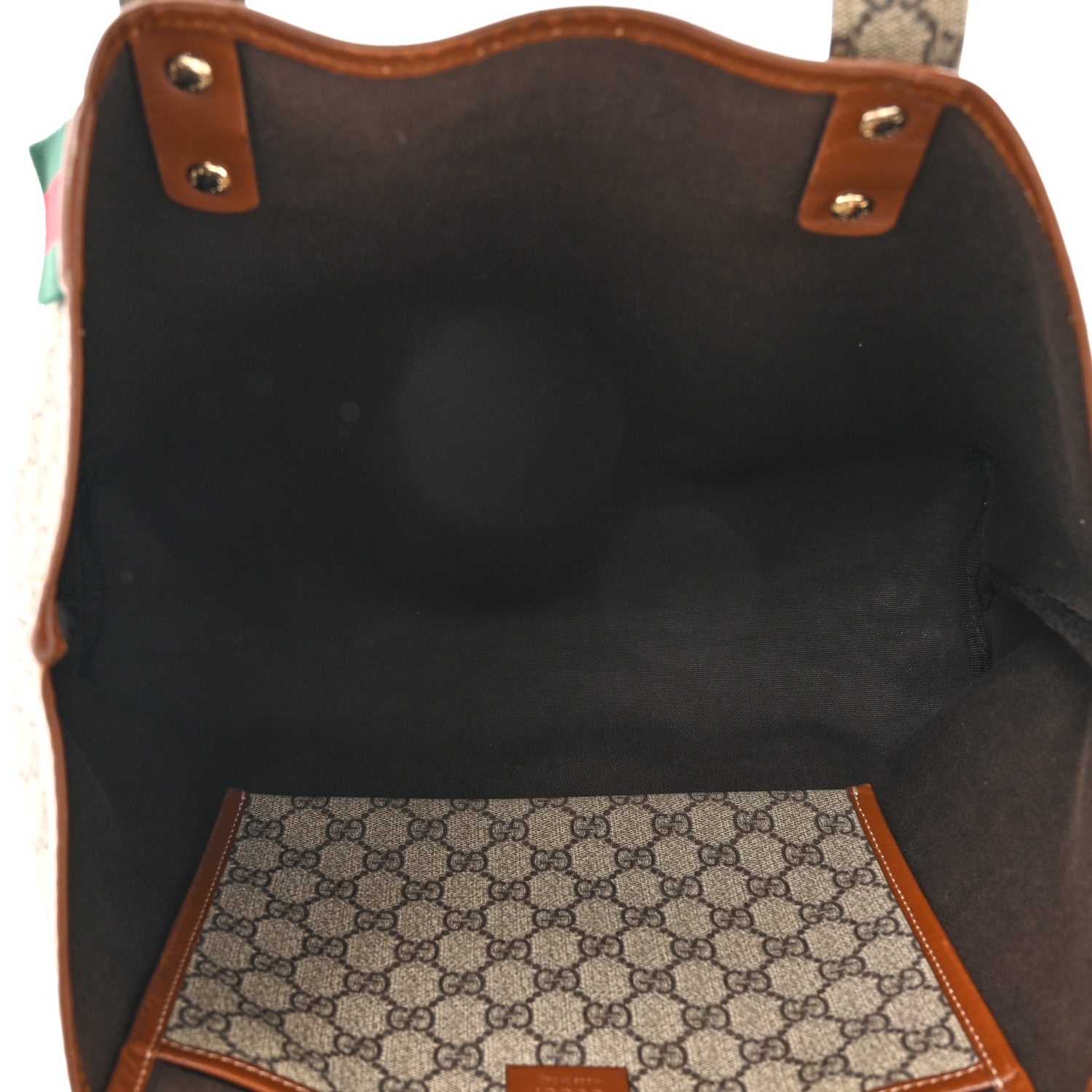 Gucci GG Plus Monogram Medium Signature Web Loop Tote Light Brown 5 of 18