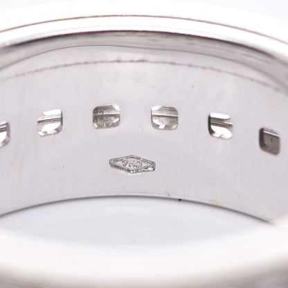 Gucci 18K White Gold Diamond Spinner Ring 52 6 5 of 5