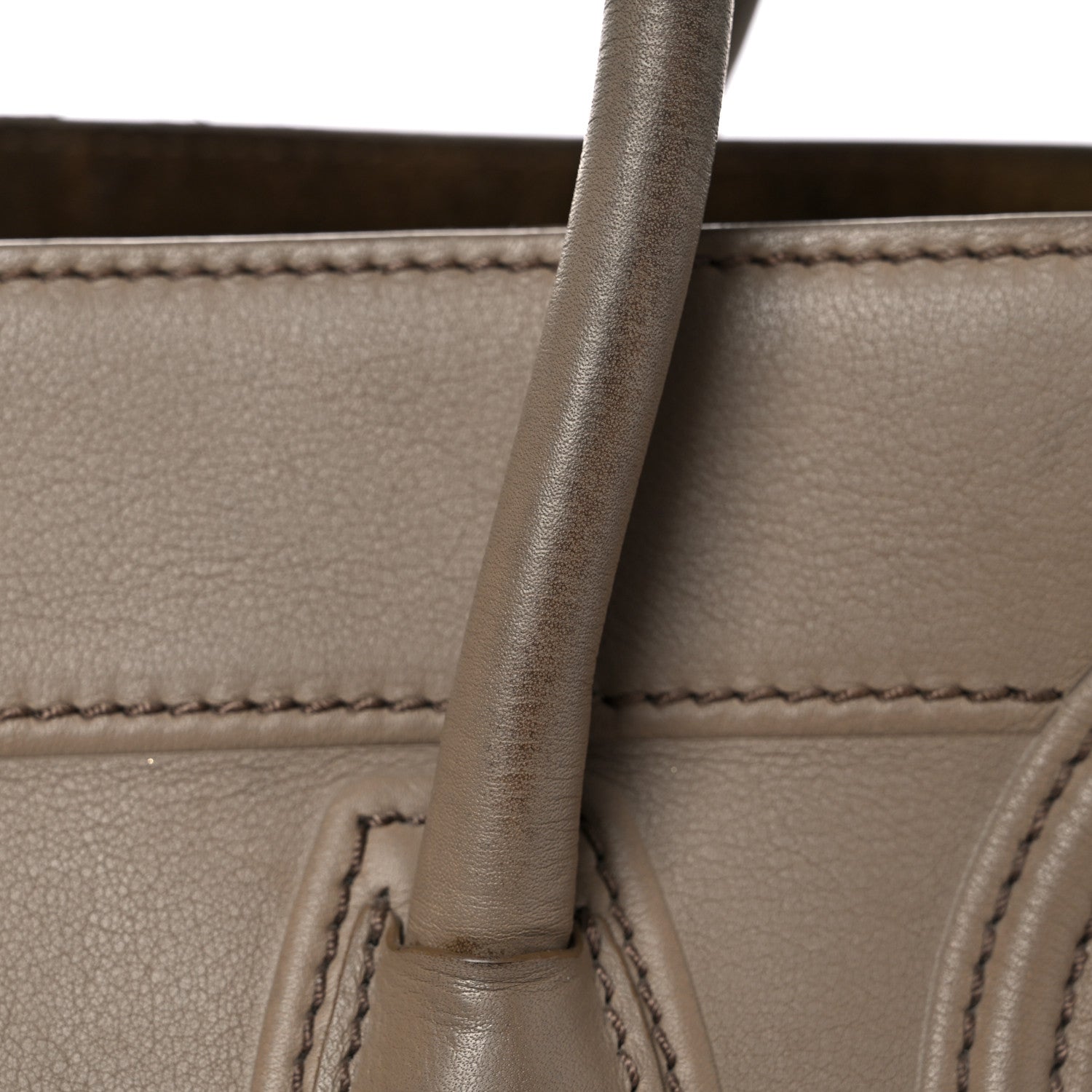Celine Grained Calfskin Medium Phantom Luggage Taupe 14 of 26