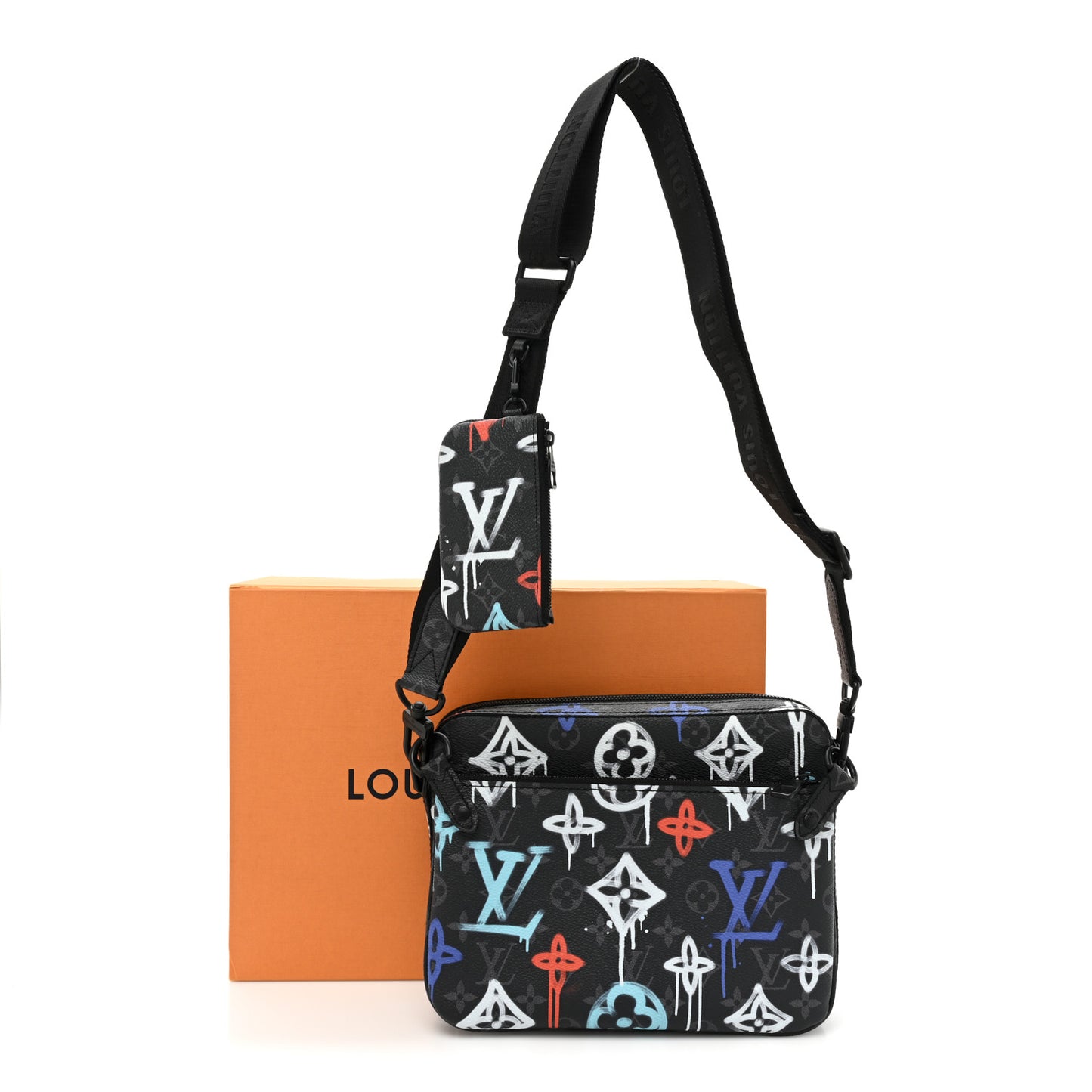 Monogram Eclipse LV Graffiti Trio Messenger Multicolor