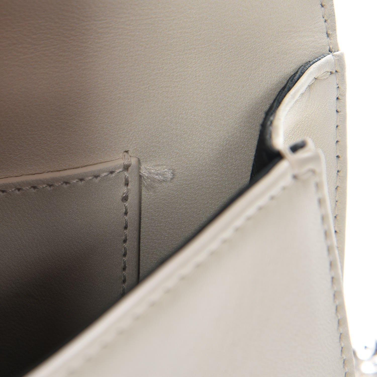 Christian Dior Calfskin Mini Diorama Flap Bag Off White 9 of 10