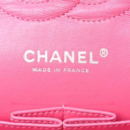 Chanel Patent Calfskin Quilted Medium Double Flap Pink 6 of 10