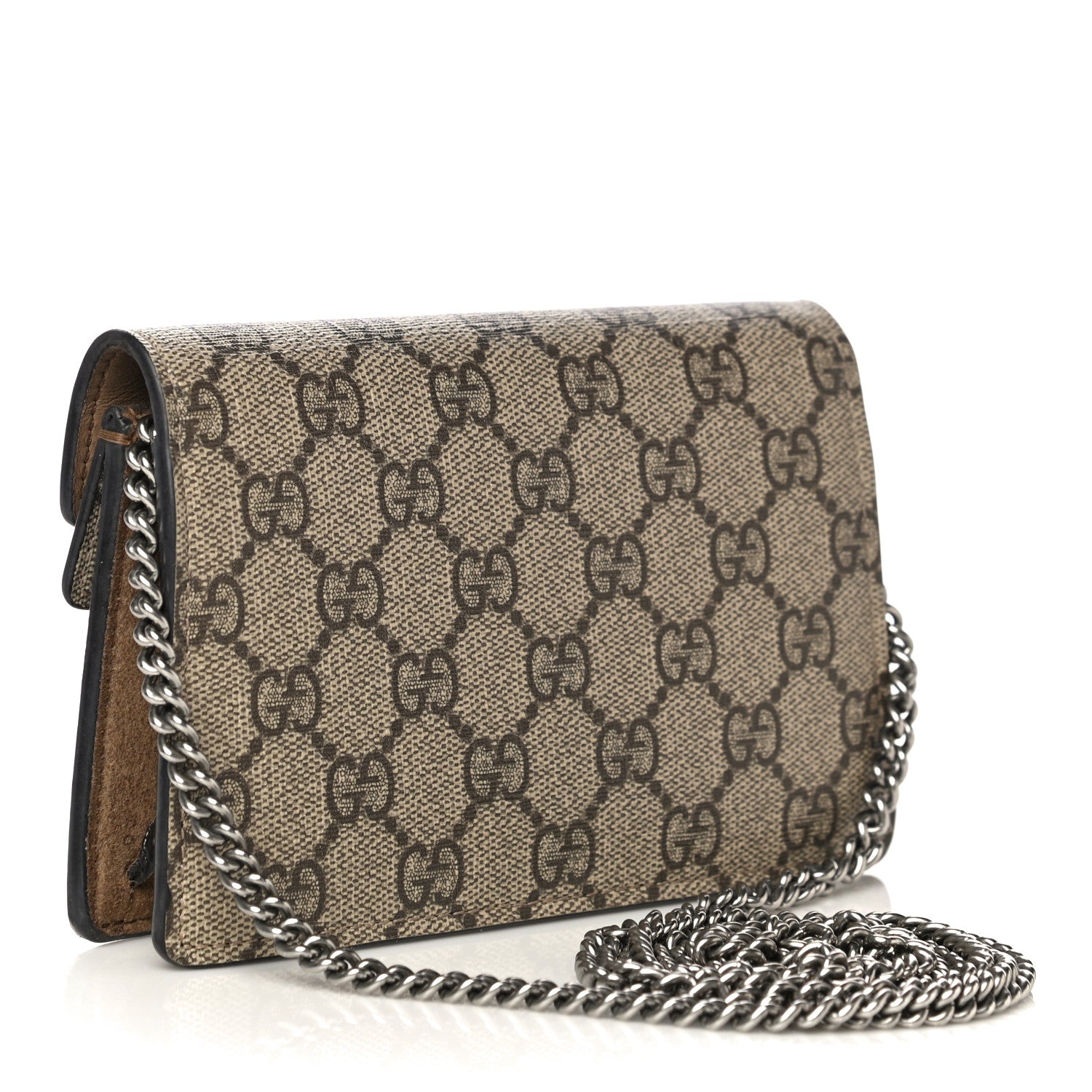 Gucci GG Supreme Monogram Super Mini Dionysus Shoulder Bag Taupe 3 of 27