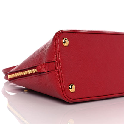 Prada Saffiano Vernice Small Promenade Tote Fuoco 7 of 8