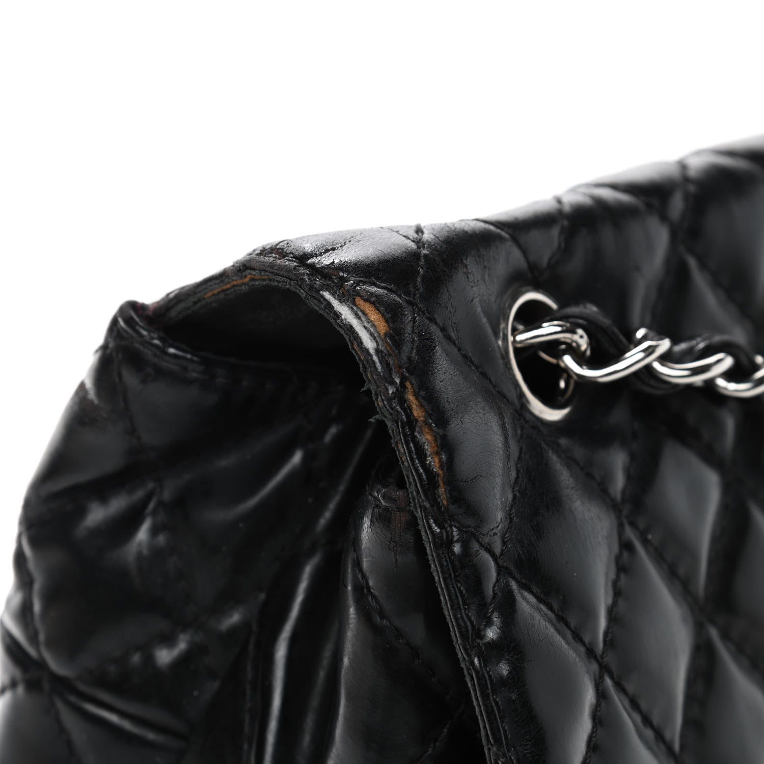 Chanel Vinyl Quilted In the Business Flap Bag Black 8 of 11