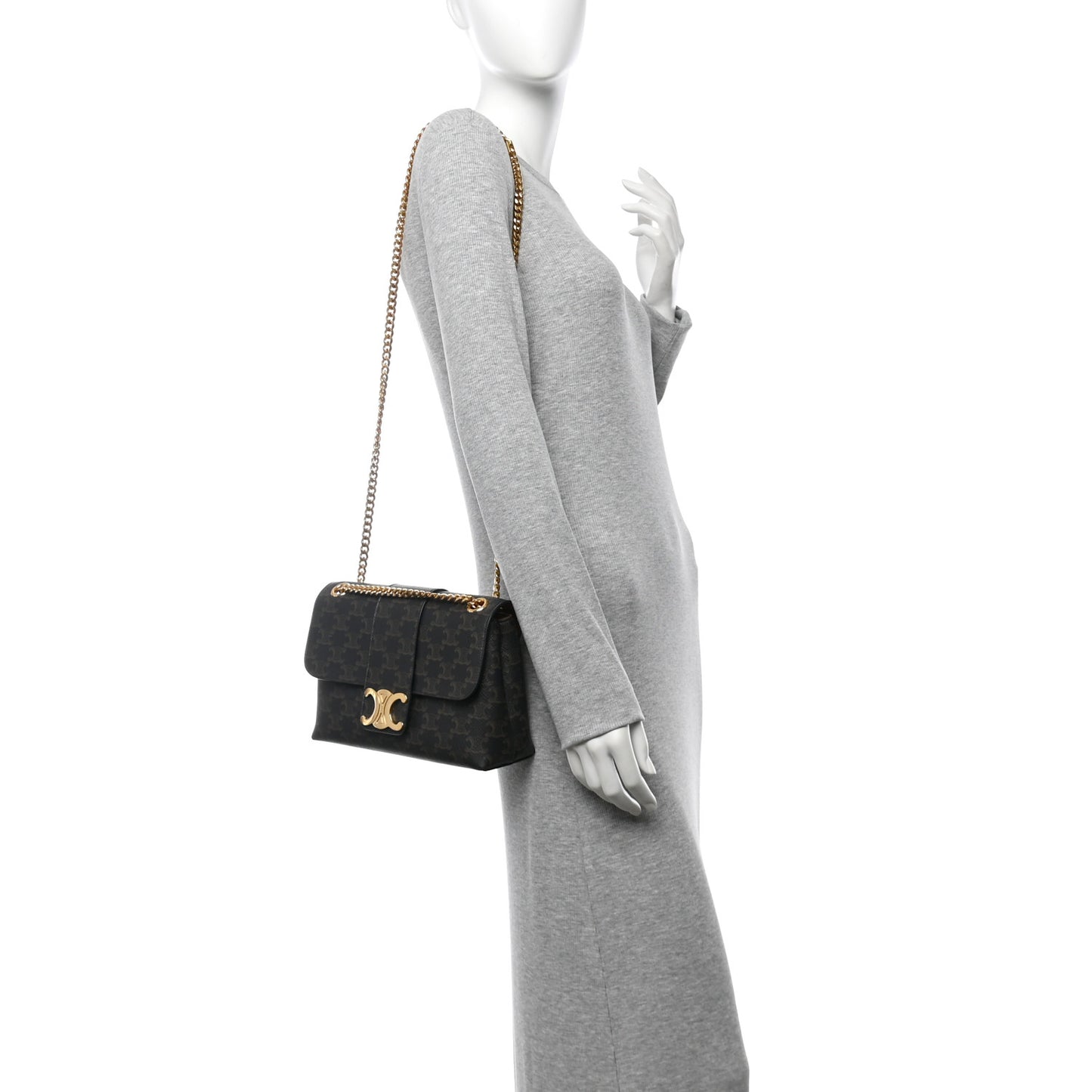 Triomphe Canvas Medium Victoire Tan