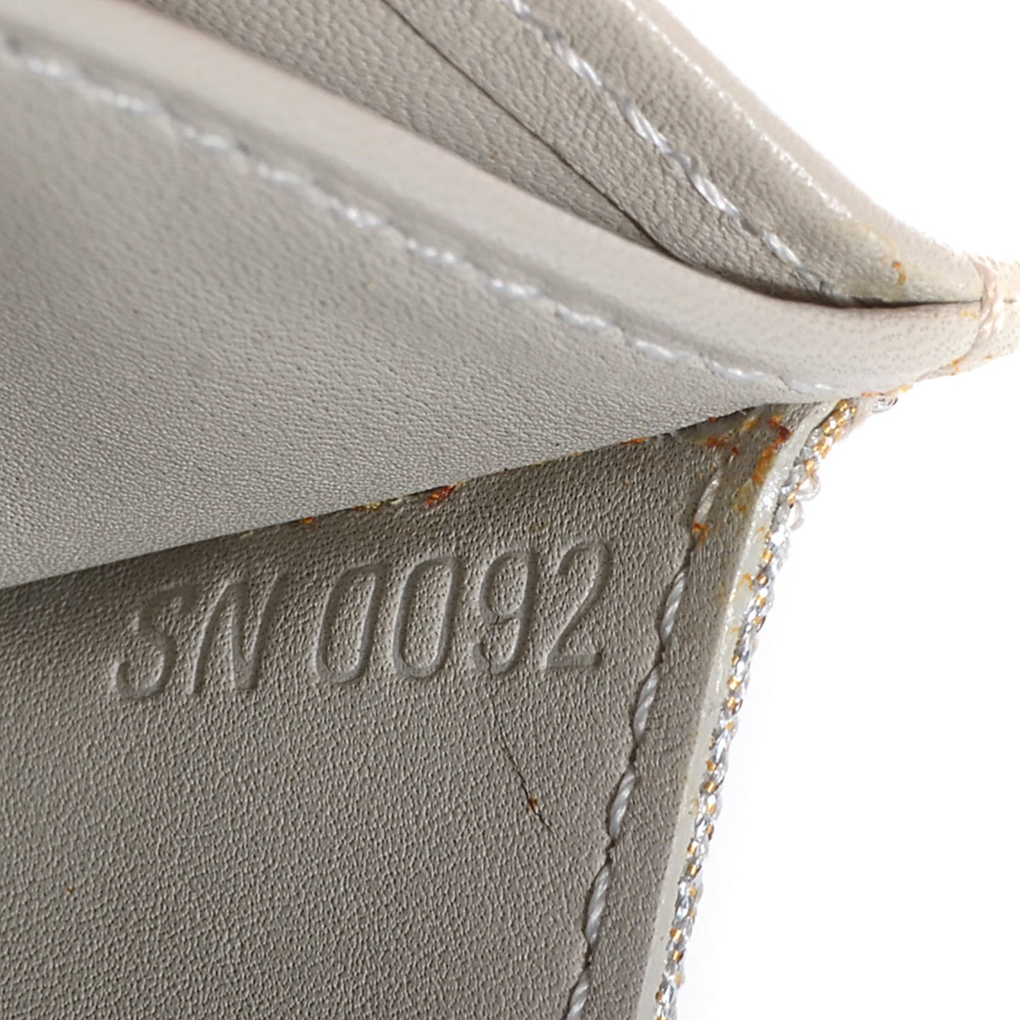 Satin Mini Monogram Porte-Monnaie Snap Wallet Silver