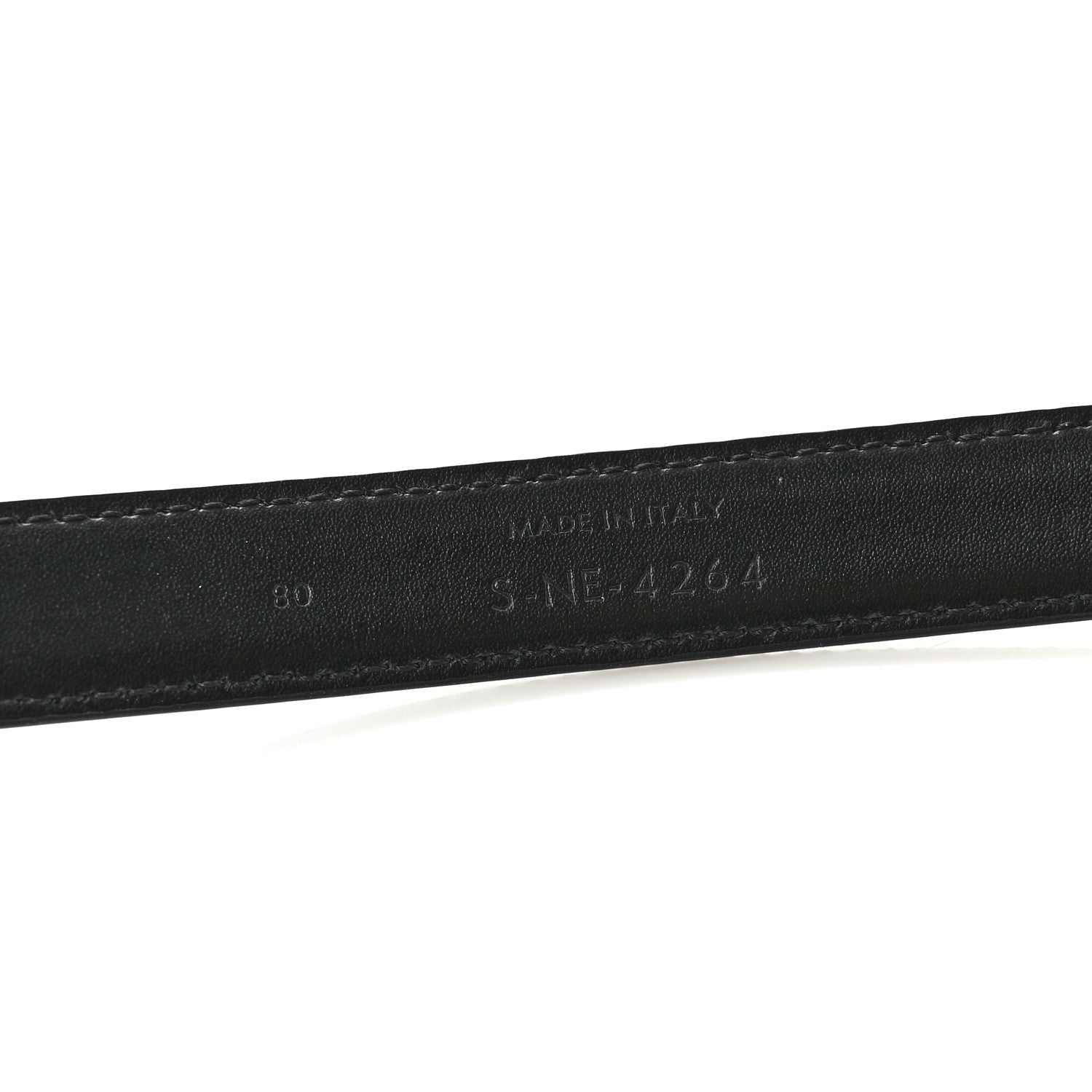 Celine Box Calfskin Medium 25mm Triomphe Belt 80 32 Black 6 of 8