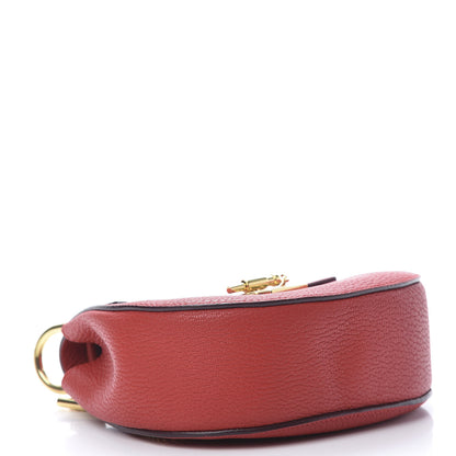 Chloe Grained Lambskin Drew Shoulder Bag Plaid Red 4 of 10