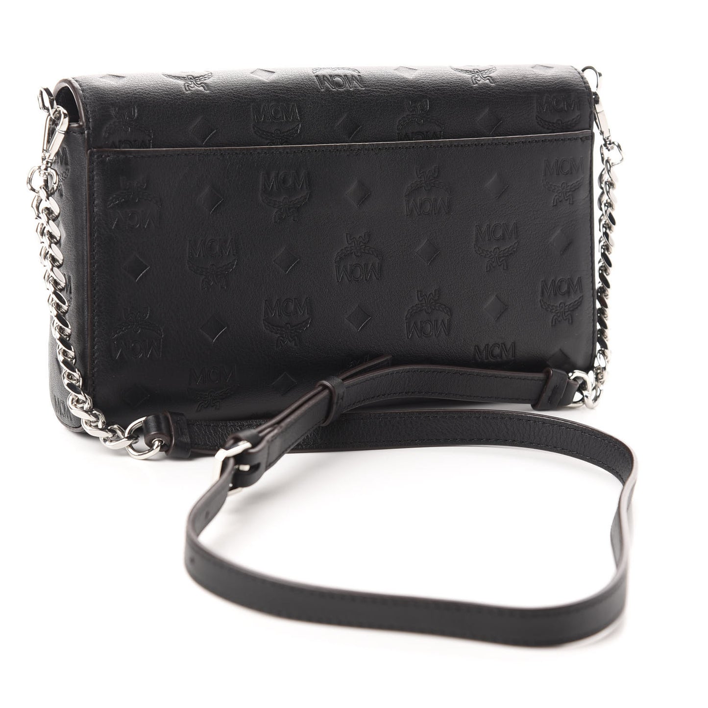 Calfskin Ottomar Monogram Crossbody Bag Black
