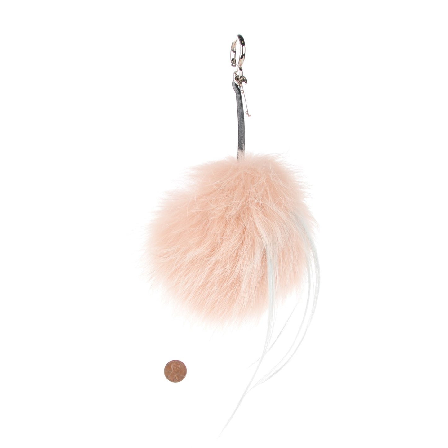Fox Rabbit Goat Mink Fur Vitello Flamingo Furbet Monster Bag Bug Charm Light Pink