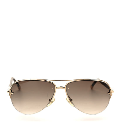 Louis Vuitton Monogram Petite Viola Pilote Aviator Sunglasses Z0571U Brown 2 of 7