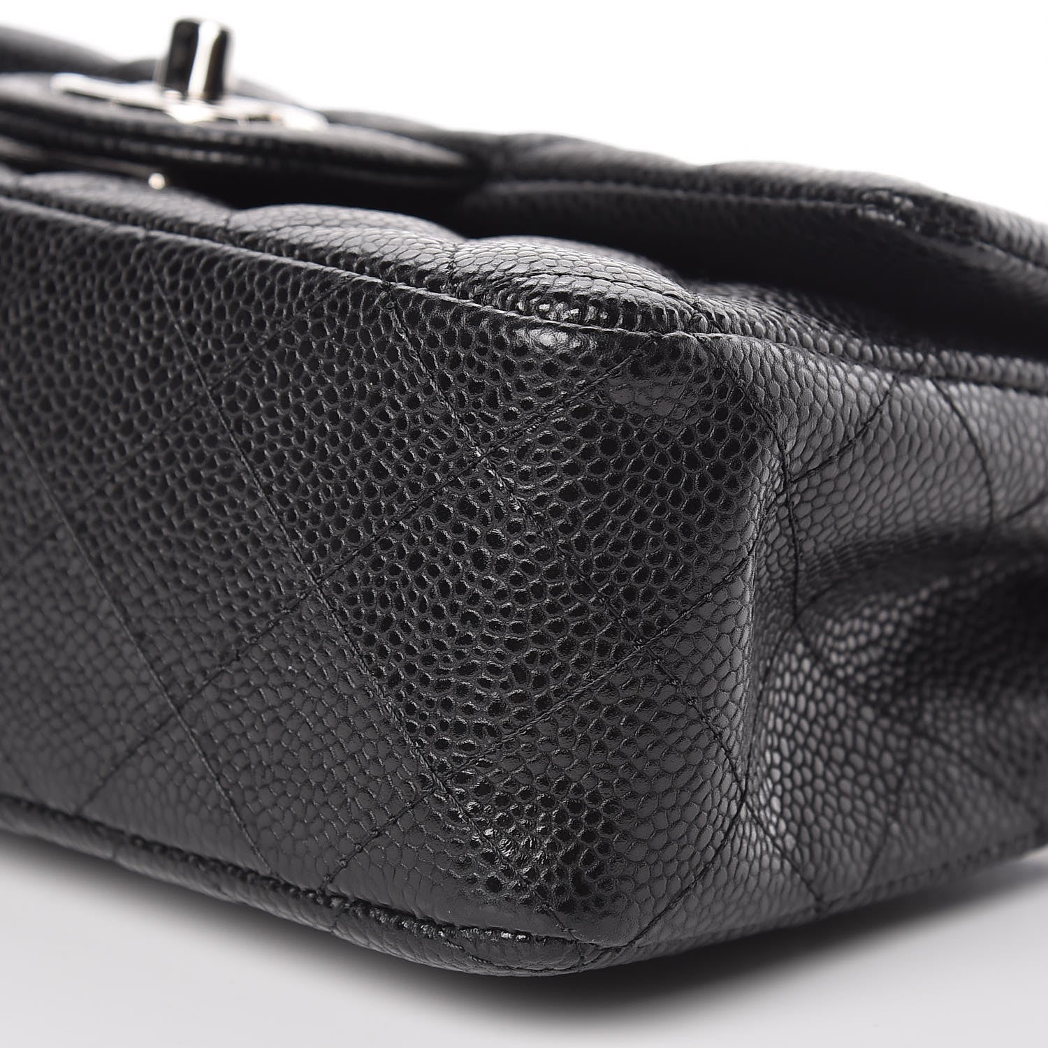 Chanel Caviar Quilted Mini Rectangular Flap Black 10 of 11