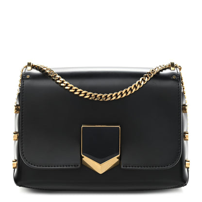 Jimmy Choo Smooth Calfskin Lockett Petite Shoulder Bag Black 1 of 10