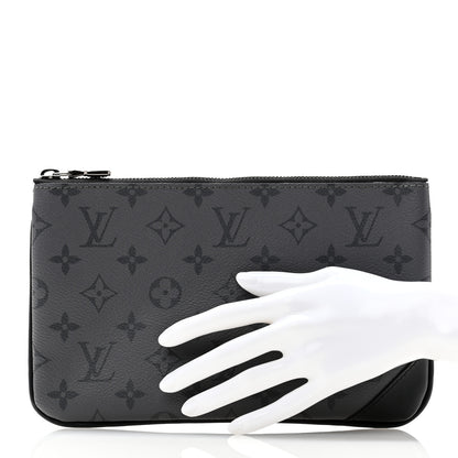 Louis Vuitton Reverse Monogram Eclipse Trio Messenger Small Pochette 2 of 7