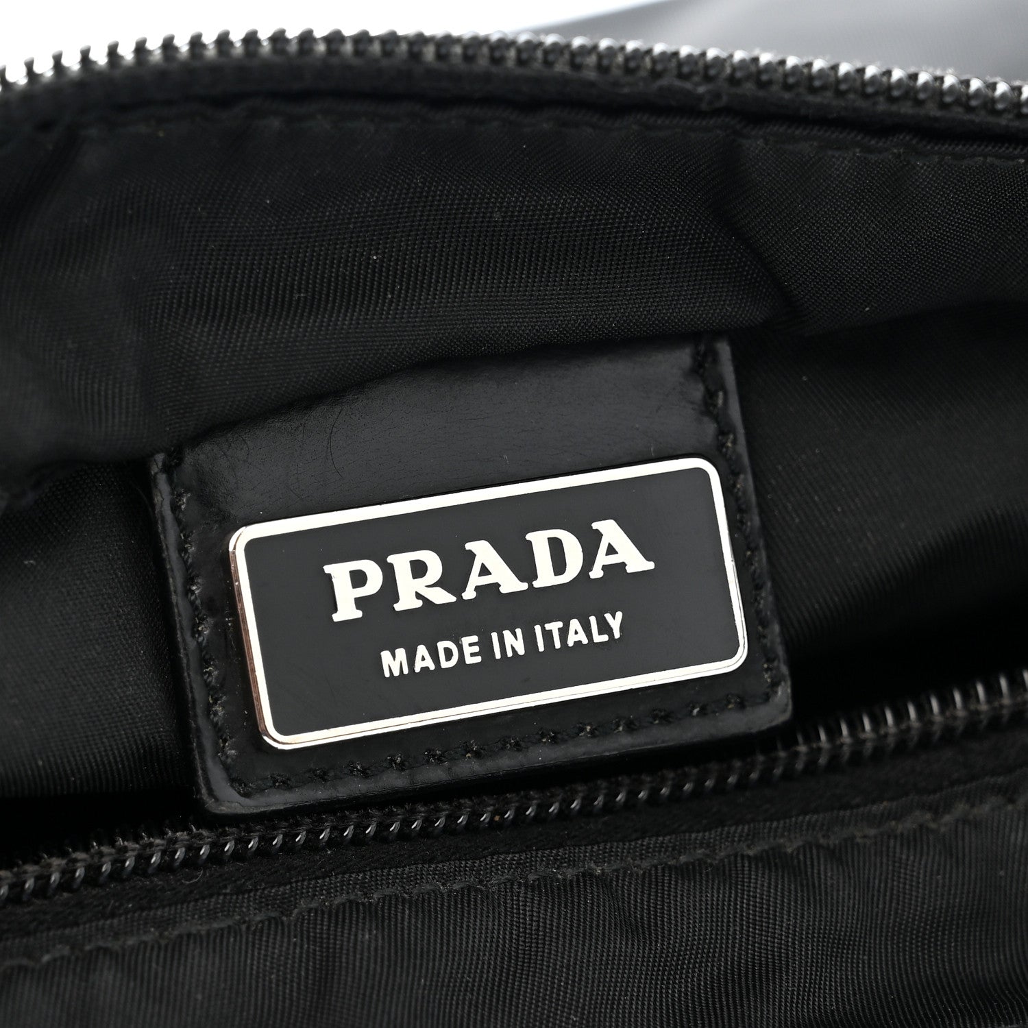 Prada Tessuto Nylon Flat Messenger Bag Black 6 of 10