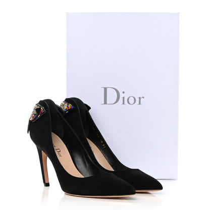 Christian Dior Suede D-Butterfly Pumps 37 Black 13 of 13