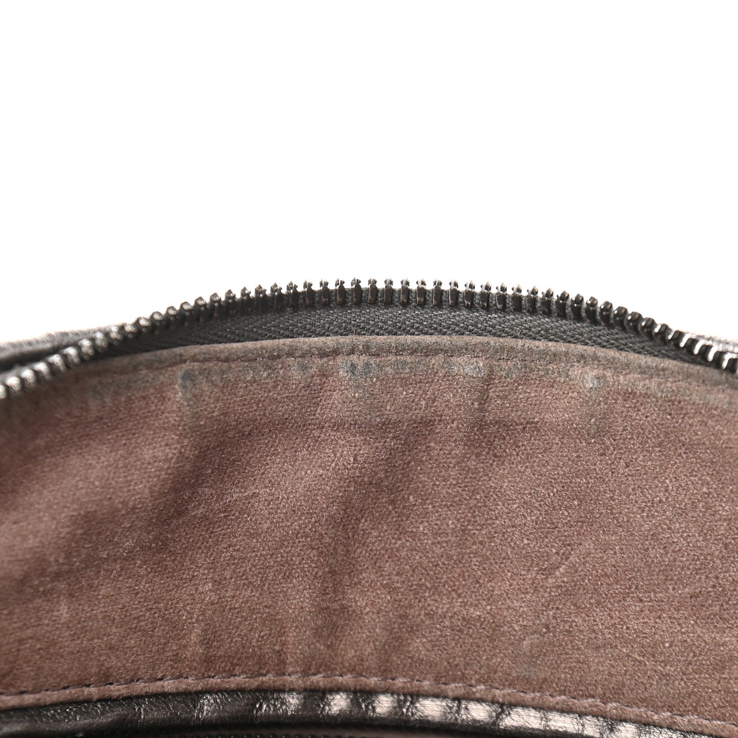 Metallic Grosgrain Intrecciato Nodini Bag Pewter