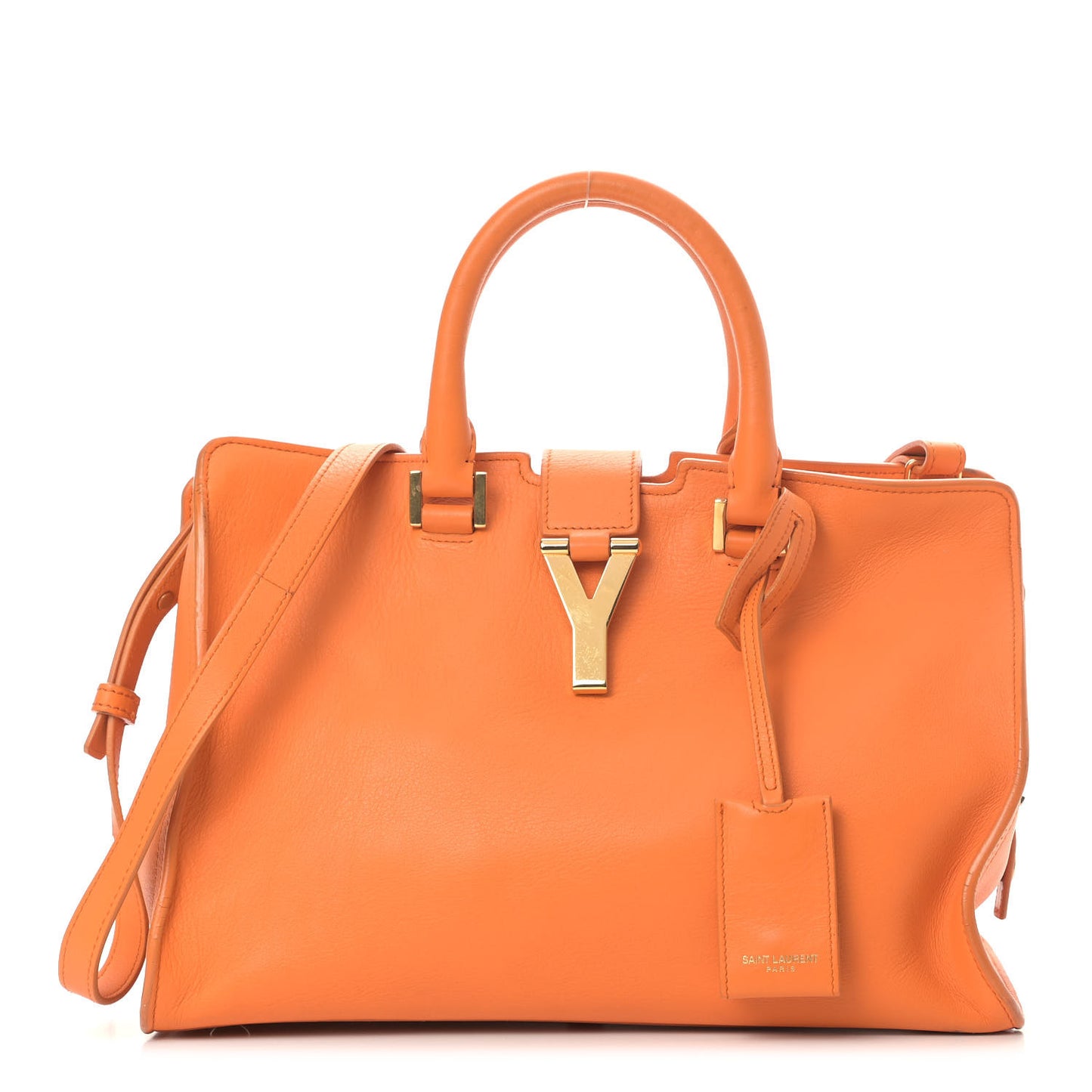 Calfskin Small Classic Y Cabas Mandarine