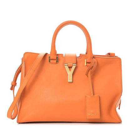 Saint Laurent Calfskin Small Classic Y Cabas Mandarine 1 of 15