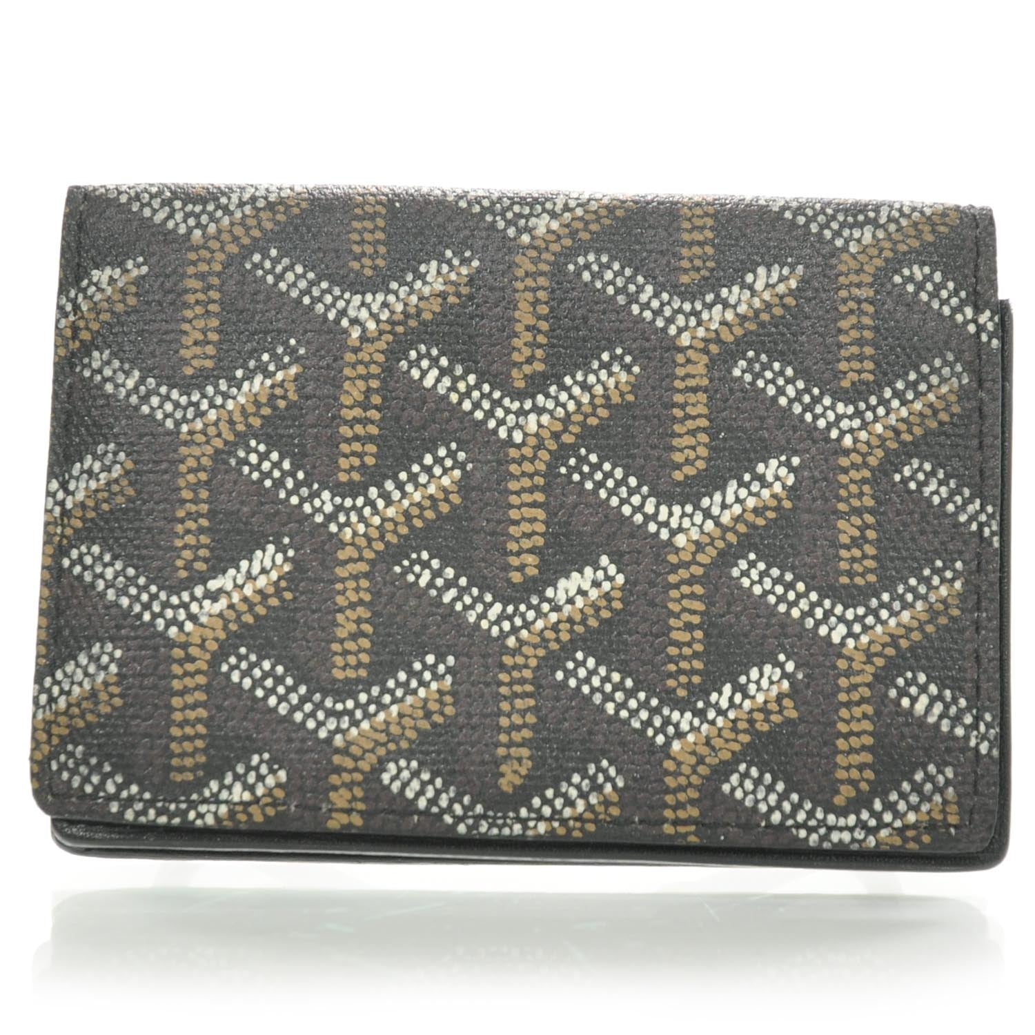 Goyard Goyardine Saint Marc Folding Card Case Black 1 of 7