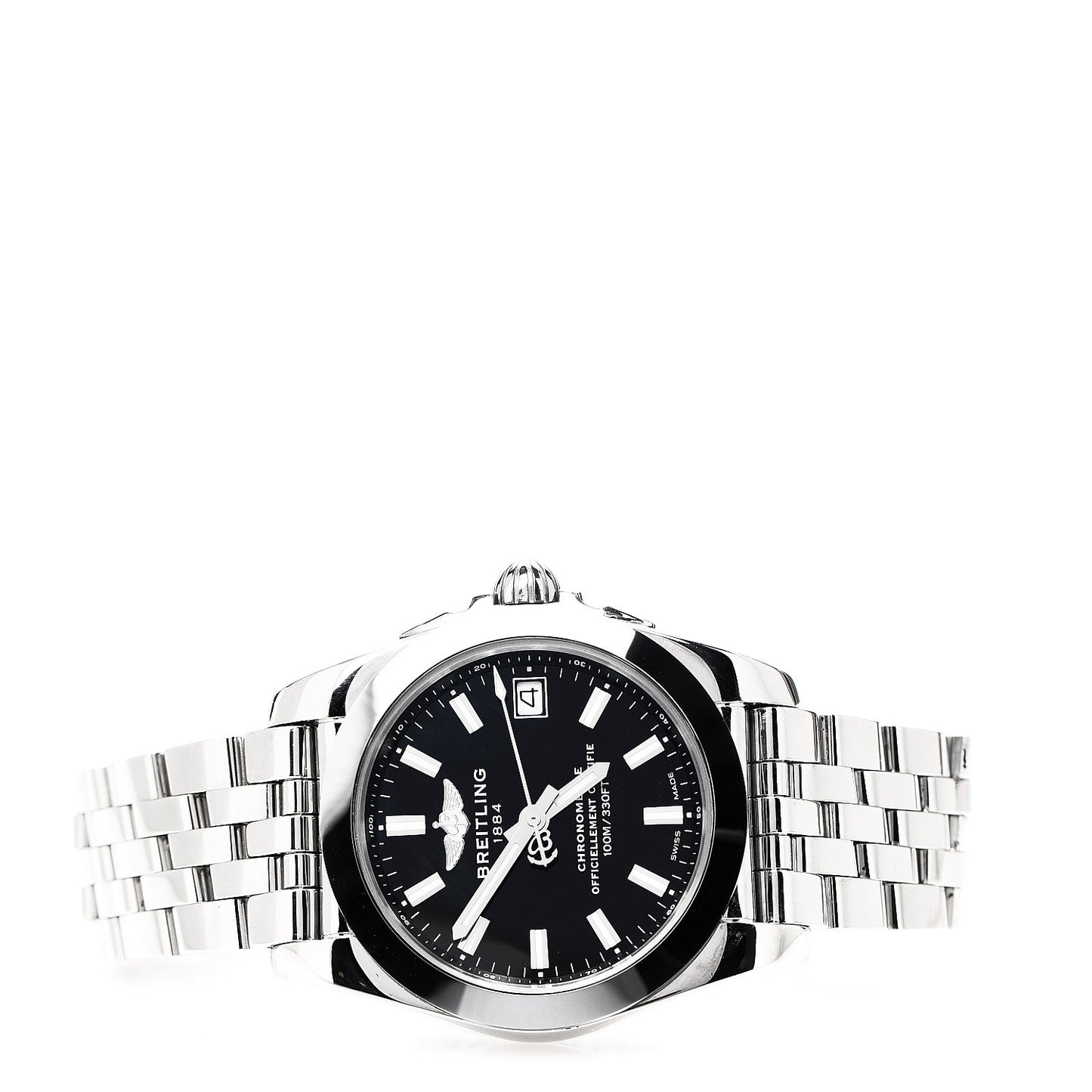 Stainless Steel 36mm Galactic SleekT Quartz Watch Black W74330