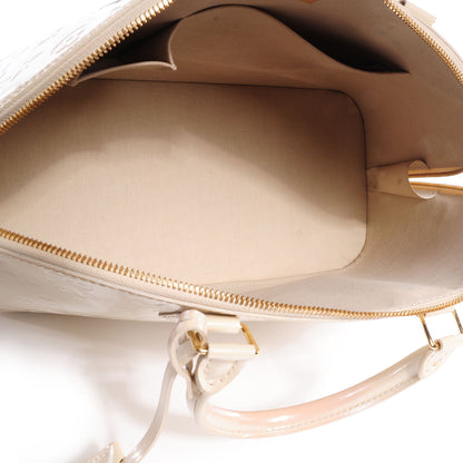 Louis Vuitton Vernis Alma GM Blanc Corail 6 of 8