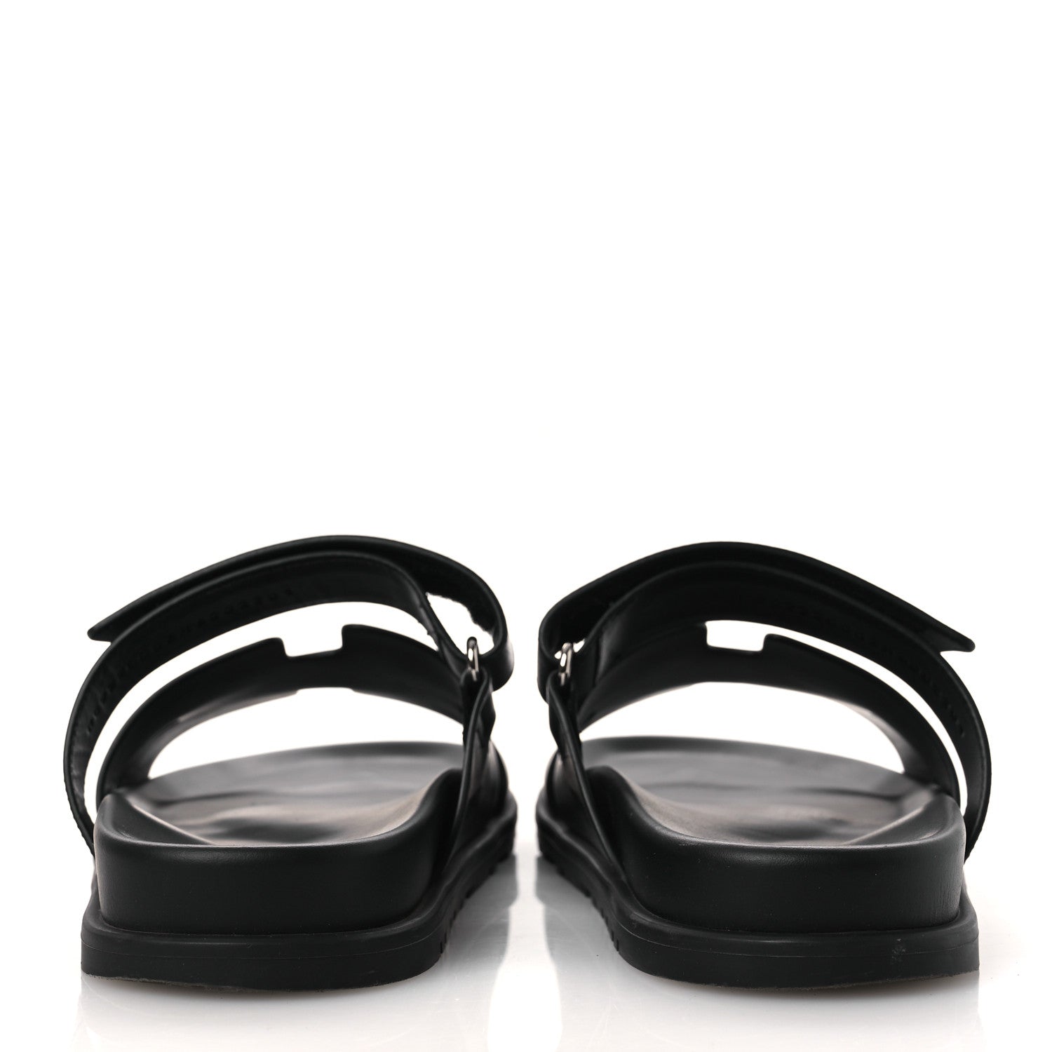 Hermes Calfskin Womens Chypre Sandals 40 Black 6 of 13