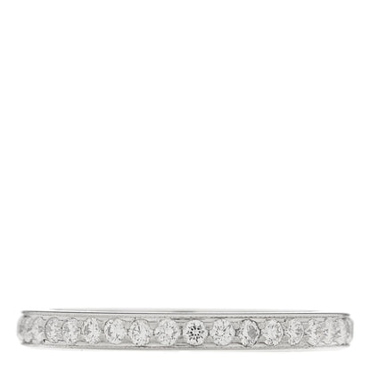 Tiffany Platinum Diamond 2mm Full Circle Wedding Band Ring 50 5.25 3 of 4