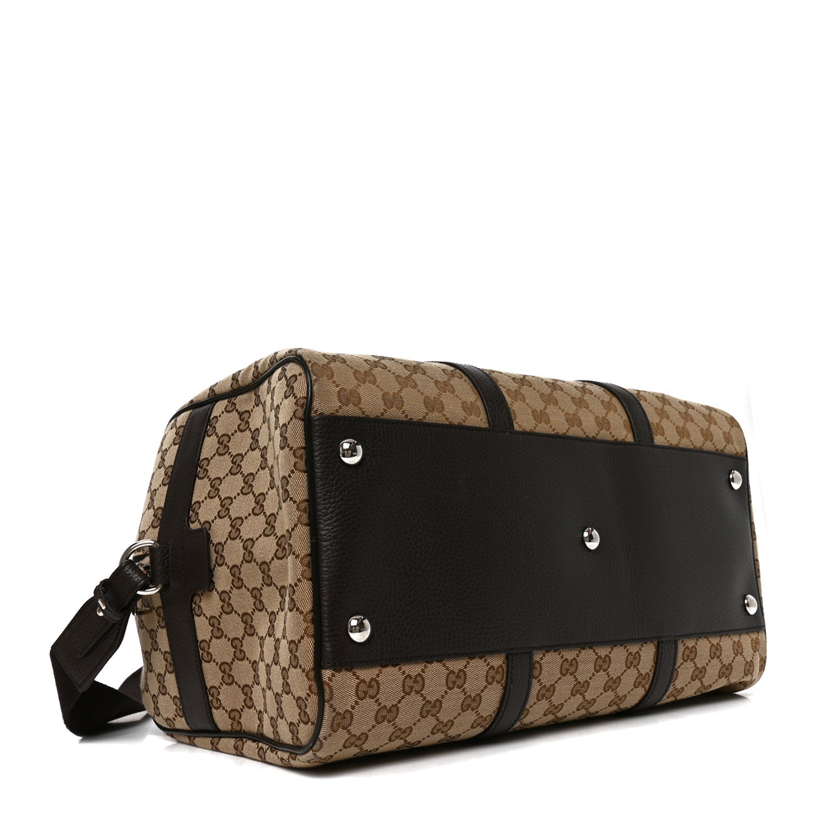 Monogram Dollar Calfskin Boston Duffle Bag Beige Ebony Testa di Moro Marrone Scuro
