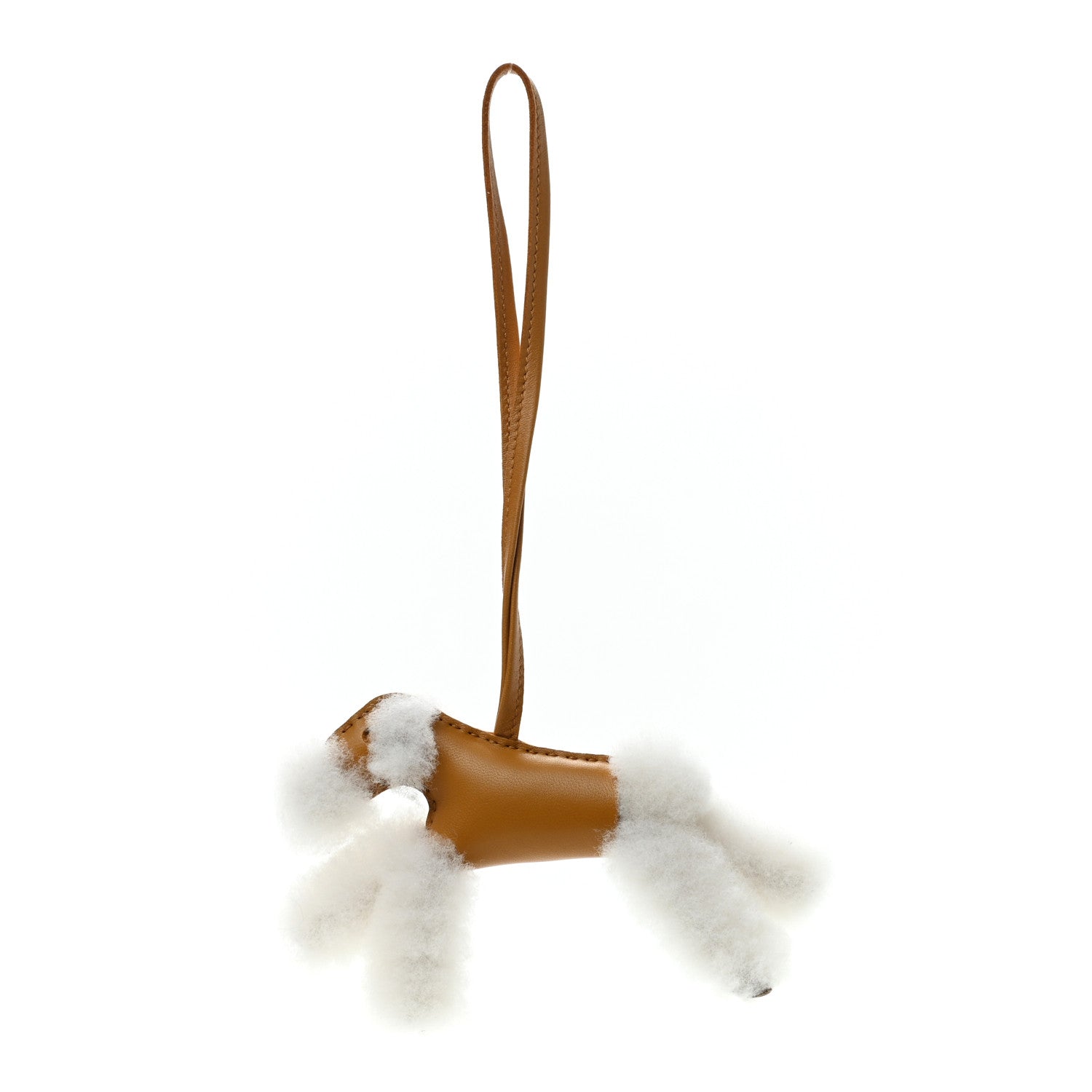 Hermes Milo Lambskin Shearling Budy Charm Biscuit 1 of 5