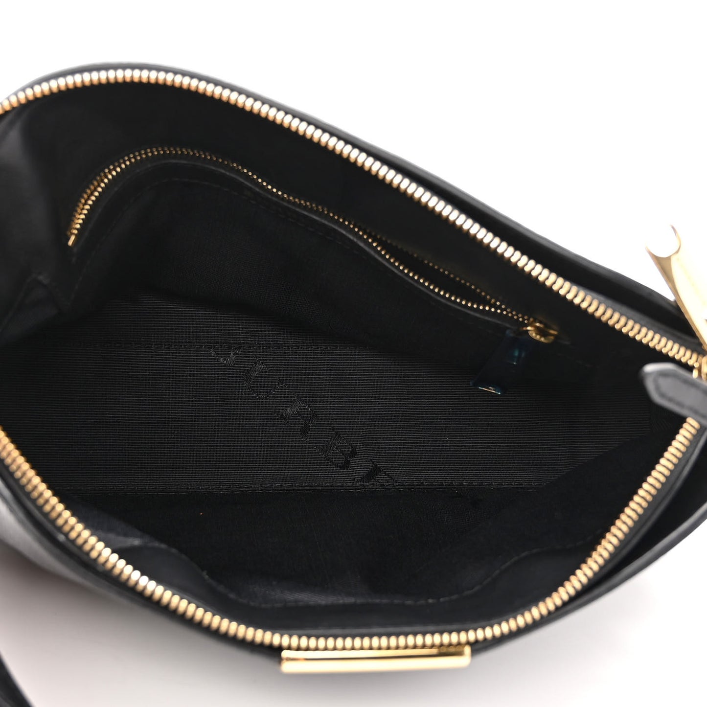 Calfskin Check Embossed Small Chichester Crossbody Clutch Bag Black