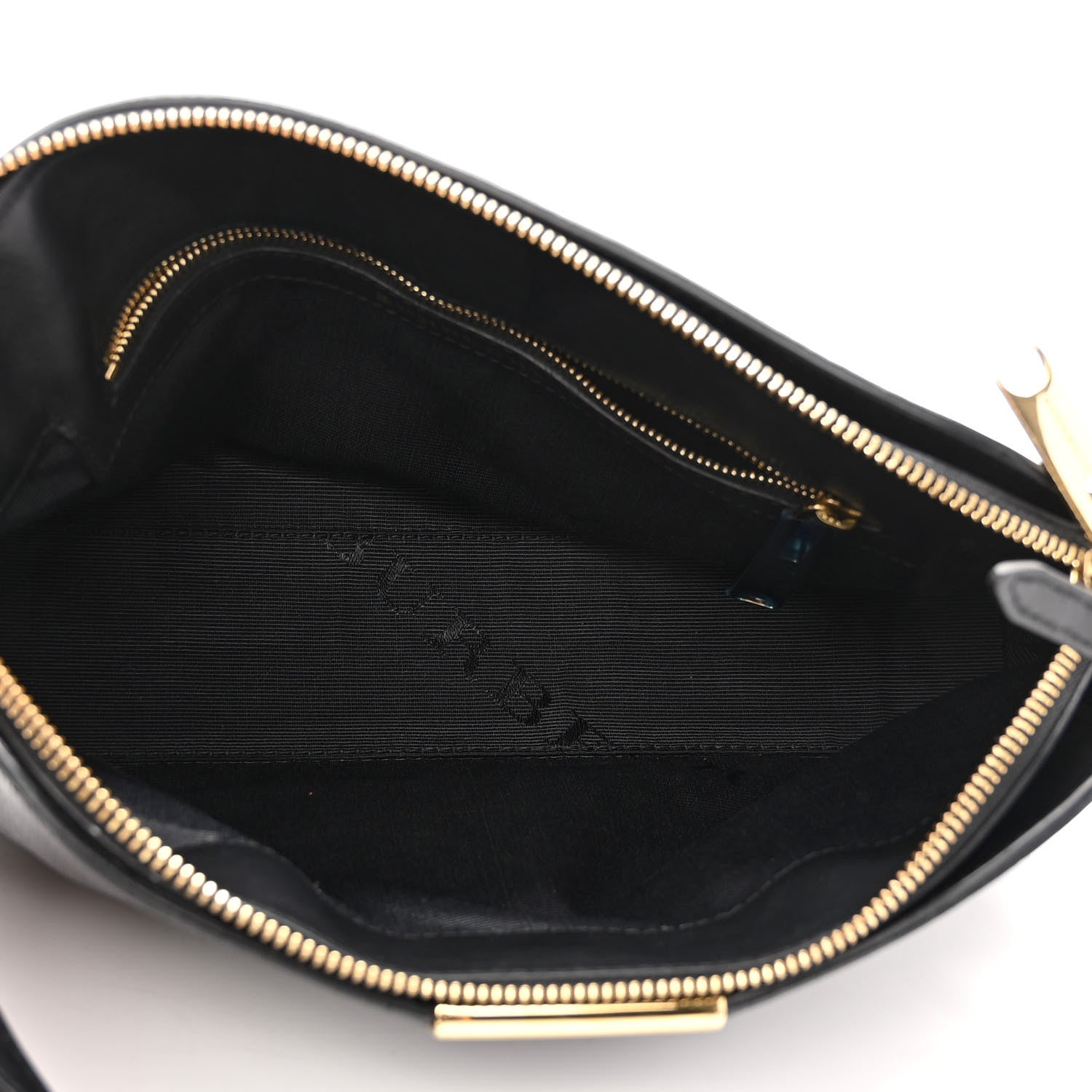 Burberry Calfskin Check Embossed Small Chichester Crossbody Clutch Bag Black 5 of 10