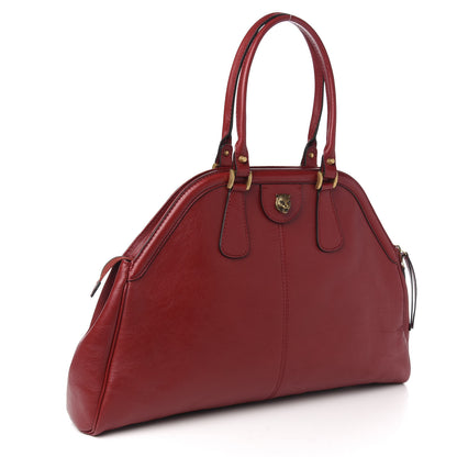 Gucci Calfskin Large Re(Belle) Top Handle Bag Red 1 of 9