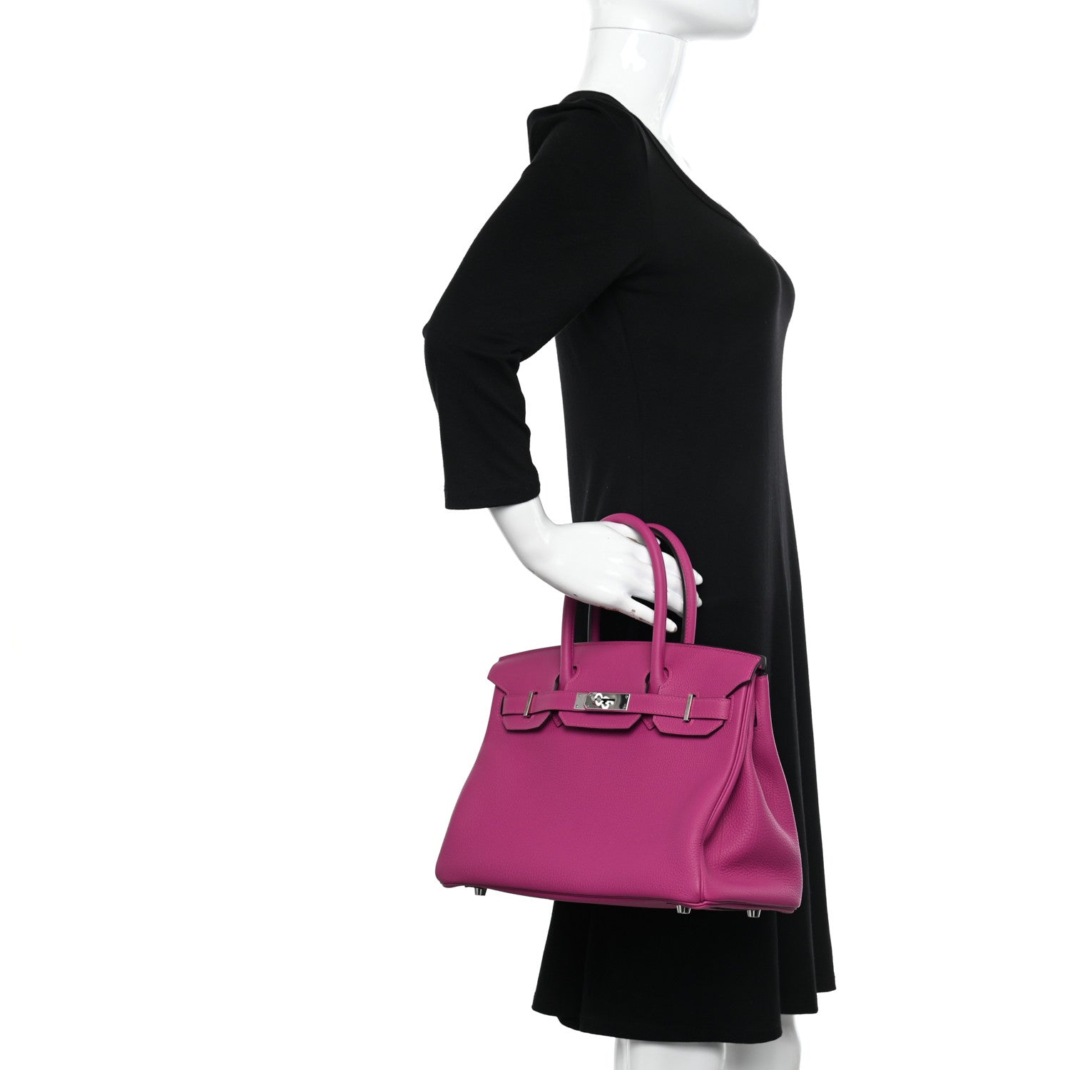 Hermes Togo Birkin 30 Rose Pourpre 2 of 10