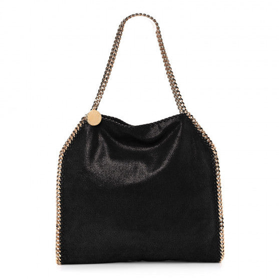 Shaggy Deer Small Falabella Tote Black