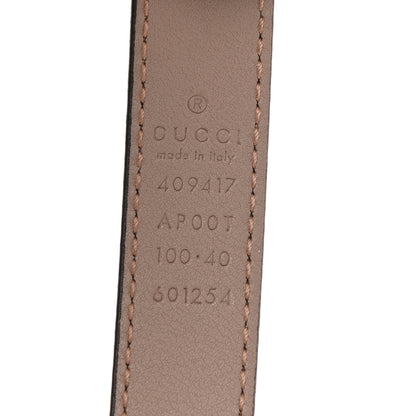Gucci Calfskin Double G 20mm Belt 100 40 Porcelain Rose 3 of 3